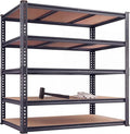 Garage Shelving Heavy Duty, 3000LBS Metal Storage Shelves 5 Tier, Adjustable Shelving Unit 46" W x 20" D x 72" H, Boltless Garage Storage Rack for Garage Basement, Pantry, Warehouse 1Pcs