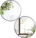 Smartxchoices Pack of 2 Black Round Mirrors 24 Inch, Metal Frame Wall Mounted Circle Mirrors, Vanity Mirror Wall Bathroom Décor, Washrooms, Living Rooms, Entryway
