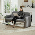 Furnimart Modern Loveseat Sofa, 54" 2-Seater Boucle Sofa, Comfy Upholstered Minimalist Couch, Small Couches for Small Spaces, Apartment, Office, Living Room, Bedroom, Dorm, Chenille Grey