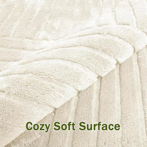 5x7 Solid Color Area Rugs, Washable Beige Modern Geometric Living Room Rug, Durable Non-Slip Soft High-Low Pile Carpet, Fluffy Floor Rugs for Bedroom, Kids Room, Nursery, Home Décor