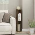 Furinno Fulda Book Shelf, 3-Tier Narrow Bookshelf, Bookcase with 6-in Width Storage Shelf, 9.3 x 5.9 x 31.5, for Living Room, Bedroom, Home Office, Amber Pine