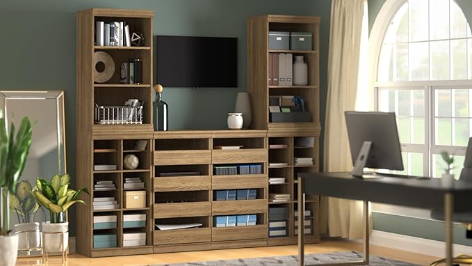 ClosetMaid Modular Storage 12-Shelf Unit with Dividers, Sand