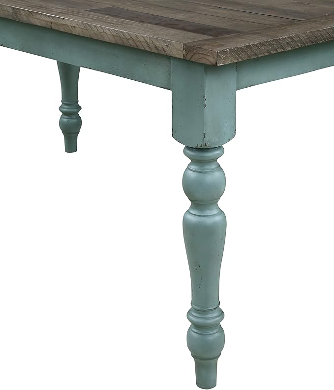 Prato Two-Tone Wood Dining Bench