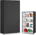 Storage Shelf Cover,Outdoor Heavy Duty 600D 36.2''W x 20.5''D x 60''H Dustproof Waterproof Shelf Covers for Wire Shelving,Storage Rack Cover with Zipper
