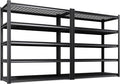 2 Pack-46 ''W Storage Shelves, 71‘’H Garage Shelving, Adjustable Garage Shelves, 3000lbs Heavy Duty Shelving ,5 Tier Garage Storage Shelves,Easy-To-Install Metal Shelf Storage Rack Shelving Unit