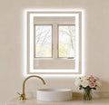 NEWBULIG Bathroom Mirror, Wall Mirror with Aluminum Alloy Thin Frame, Bathroom Mirrors for Over Sink, Bedroom, Living Room, Entryway
