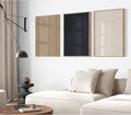 Modern Abstract Pictures Wall Art Boho Neutral Canvas Wall Art Minimalist Line Wall Decor Beige Black Brown Artwork Abstract Modern Painting Prints for Living Room Bedroom 24x36 Inch NO FRAME Set of 3