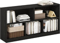 Furinno DALY Book Shelf, 5-Cube Bookshelf, Horizontal Cube Storage Organizer Bookcase, 10.9 x 47.2 x 23.6, for Living Room, Bedroom, Home Office, Espresso