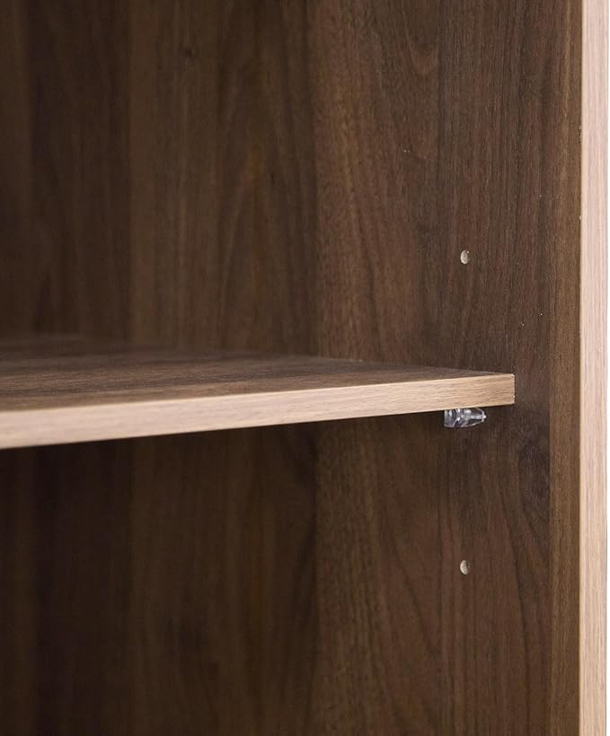 Wardrobe Closet with Sliding Barn Door, Tall Wooden Bedroom Armoire Wardrobe Closet Clothing Storage Cabinet with 4 Drawers, Adjustable Shelves and Hanging Rod, Clothes Cabinet for Bedroom, Brown
