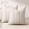 Hckot Throw Pillow Covers 16x16 Set of 2 Blue Pillow Covers Farmhouse Decorative Pillows Textured Linen Square Cushion Covers for Sofa Couch Bed Living Room Decor(Dusty Blue)