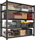 78'' H Garage Storage Shelves, Shelving Units and Storage, Heavy Duty Garage Shelving, Metal Shelves for Basement, Warehouse, Pantry, Closet, Kitchen, 78''H x 40''W x 16''D, 2200 LBS