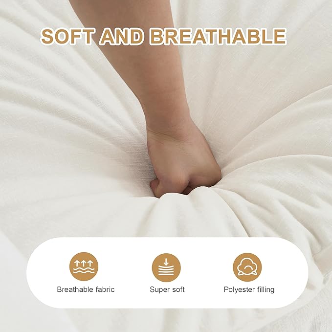 Modular Sectional Sofa, 76.7 Inch I-Shaped Cloud Sofa with Deep Seat Comfortable Chenille Sofa with Cushion Double Sectional Sofa for Living Room Apartment, White
