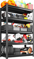 Garage Storage Shelves 5-Tier,Garage Storage System Shelves Adjustable,Storage Shelving for Basement,Pantry,Kitchen,Warehouse (1, 77.9" H x 46" W x 20" D)