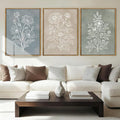 Anyzal Boho Floral Framed Wall Art 12x16 Inch Farmhouse botanical Canvas Wall Decor Modern Minimalist Plant Artwork for Living Room Bedroom Dining Room Set of 3