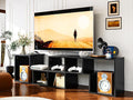 Recaceik Cube Bookshelf 2 Shelf Bookcase L-Shaped TV Console Stand Modern Entertainment Center with Open Storage Shelves for CDs/Movies/Books for Living Room, Bedroom, Home Office