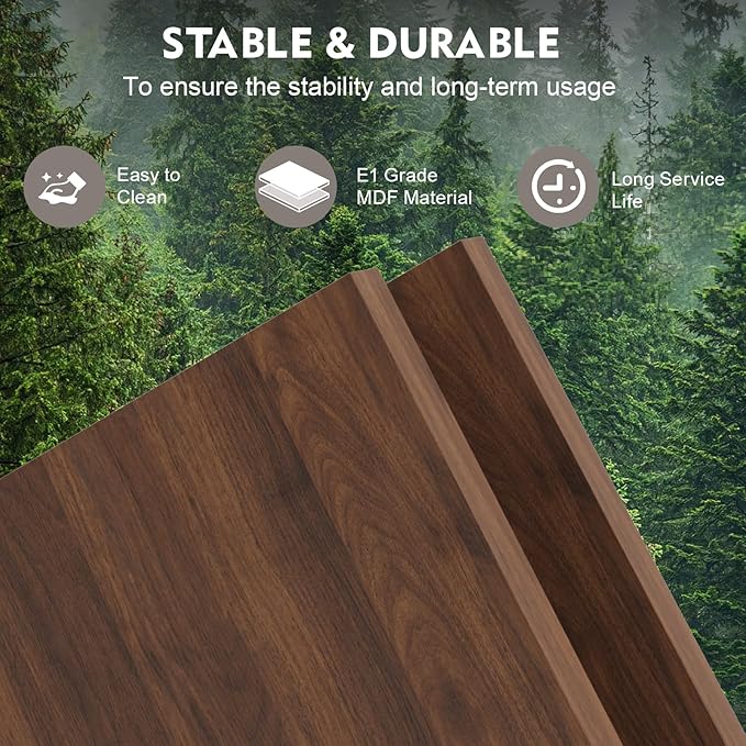 MEISSALIVVE Extendable TV Stand for Up to 120 Inch TV, Modern Entertainment Center with 4 Drawers & 2 Storage Compartments, Adjustable Length (95"-121"), TV Consoles for Living Room (Walnut)