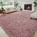 Area Rugs 10x14 Living Room, Shaggy Carpet Soft Plush Furry Bedside Rug Large Area Rugs for Bedroom Kids Girls Boys Home Decor Anti Slip(10 x 14, Blush)