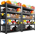 Garage Storage Shelves 5-Tier,Garage Storage System Shelves Adjustable,Storage Shelving for Basement,Pantry,Kitchen,Warehouse (2, 72" H x 35.55" W x 16" D)