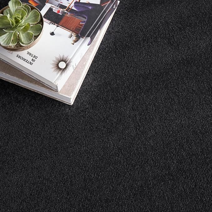 Nourison Home Nourison Essentials Black 10' x 14' Area Rug - Easy Clean, Non Shedding, Bed Room, Living Room, Dining Room, Kitchen (10' x 14')
