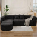 109.4" Sectional Couch with L-Shaped Chaise, Boneless Modular Sectional Sofa, Soft Chenille Sofa with Deep Seat for Living Room, No Assembly | Breaathable Material