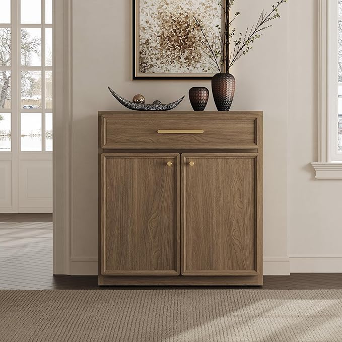 SICOTAS Buffet Cabinet with Storage Tall Modern Console Storage Cabinet with Doors and Shelves 60" Long Wooden Sideboard Credenza Buffet Table Coffee Bar for Living Room Kitchen Dining Room Entryway