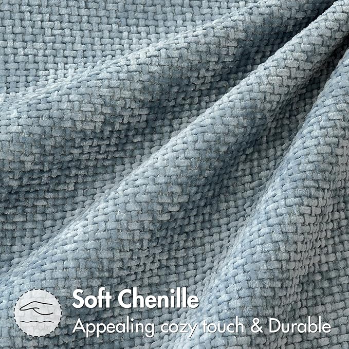 MIULEE Pack of 2 Coastal Blue Throw Pillow Covers 16x16 Inch Summer Modern Boho Accent Decorative Pillow Covers Soft Farmhouse Cushion Covers for Home Decor Couch Bed Sofa Living Room