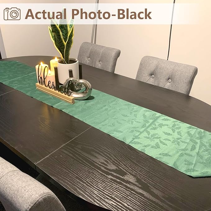 GarveeHome Oval Dining Table for 6-8 People, Long Large Kitchen Table with Thick Sturdy Wooden Base, Farmhouse Dining Room Table for for Kitchen, Living Room, Office (70.87" Long,Black)
