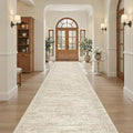 Soalmost Hallway Runner Rug 3x16 - Vintage Non Slip Washable 16ft Kitchen Runner for Entrance Soft Long Carpet Runners for Living Room Bedroom Dining Room, Beige