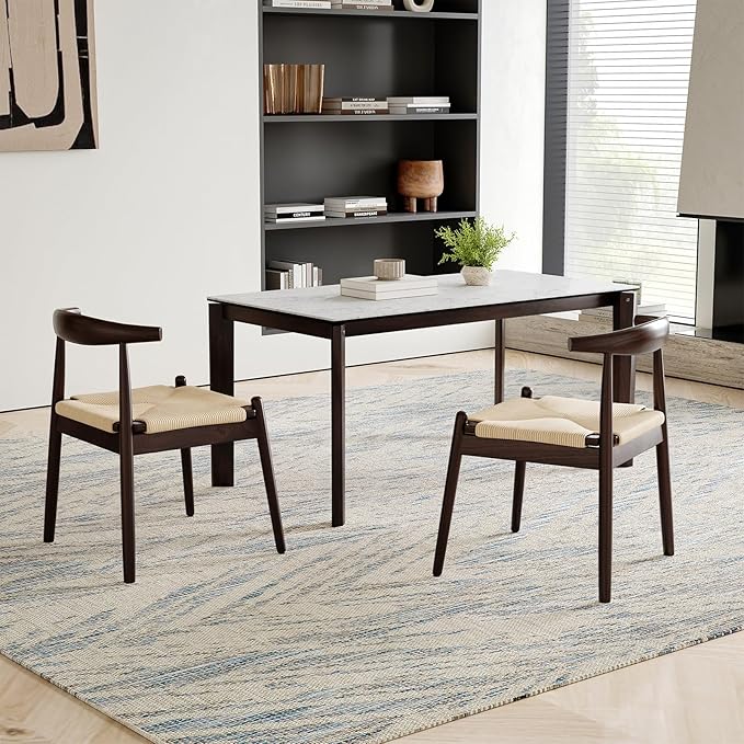 Soohow Dining Chairs Set of 2, Mid Century Modern Kitchen & Dining Room Chairs for Dining Room,Dining Table Chairs with Solid Wood Legs