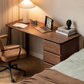 Computer Desk, Home Office Desk, Mid Century Modern Writing Desk with File Drawer for Study PC Desks 47" W