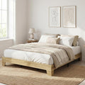 GarveeHome Full Size Platform Bed Frame, Minimalist Wood Bed Frame No Headboard Needed, Sturdy Low Profile Bed with Natural Wood Grain, Noise-Free & Easy Assembly