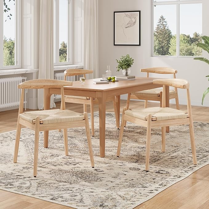 Soohow Dining Chairs Set of 2, Mid Century Modern Kitchen & Dining Room Chairs for Dining Room,Dining Table Chairs with Solid Wood Legs