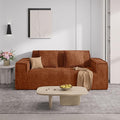 Luxanimarion 75'' Modern Loveseat Sofa, No Assembly Required Comfy Deep Seat Couches 1 pcs for Living Room, Bedroom, Apartment(Brown)