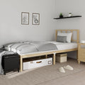 14 Inch Bamboo Bed Frame – Solid Wood Platform Bed Frame, Strong and Stable, with Non-Slip Slats for Support, No Box Spring Needed, Easy to Assemble, Noise-Free (Natural, Twin with Headboard)