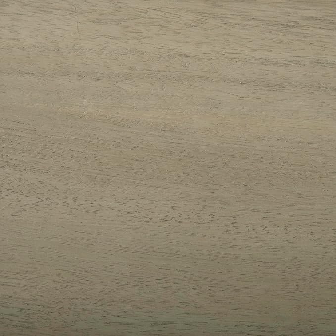 GDFStudio Farmhouse Acacia Wood Dining Bench, Light Gray Oak