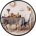 Smartxchoices 18 Inch Black Round Mirror, Stylish Wall Mounted Metal Frame Circle Mirror for Bathrooms, Washrooms, Living Rooms, Vanity Décor, Entryway