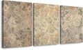 Vintage Flower Wall Art Decor Beige Floral Canvas Wall Art Botanical Rustic Pictures Prints Farmhouse Antique Painting Vintage Flower Poster for Living Room Bedroom 16x24 Inch Wrapped Canvas Set of 3