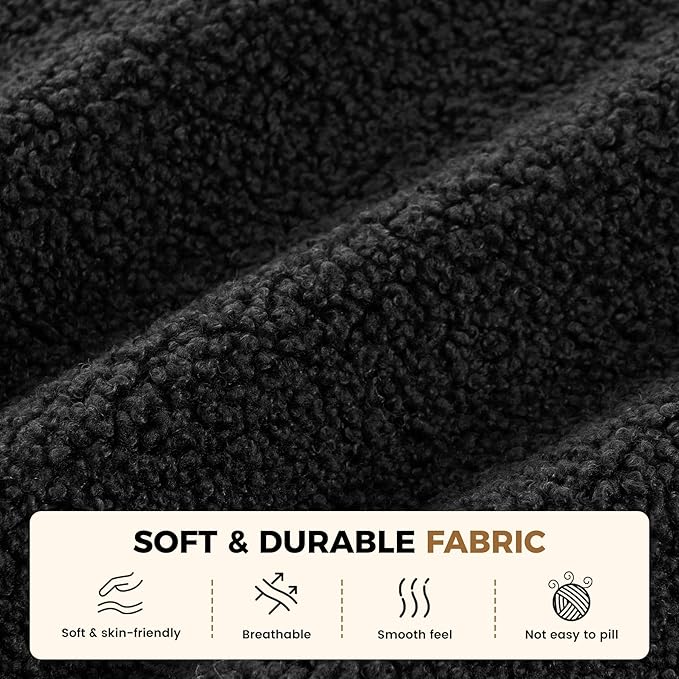 Cloud Couch Sectional, L Shaped Boneless Couches for Living Room - Oversized Modular Sofa with Deep Seats, Modern Couches with Movable Ottoman,Black