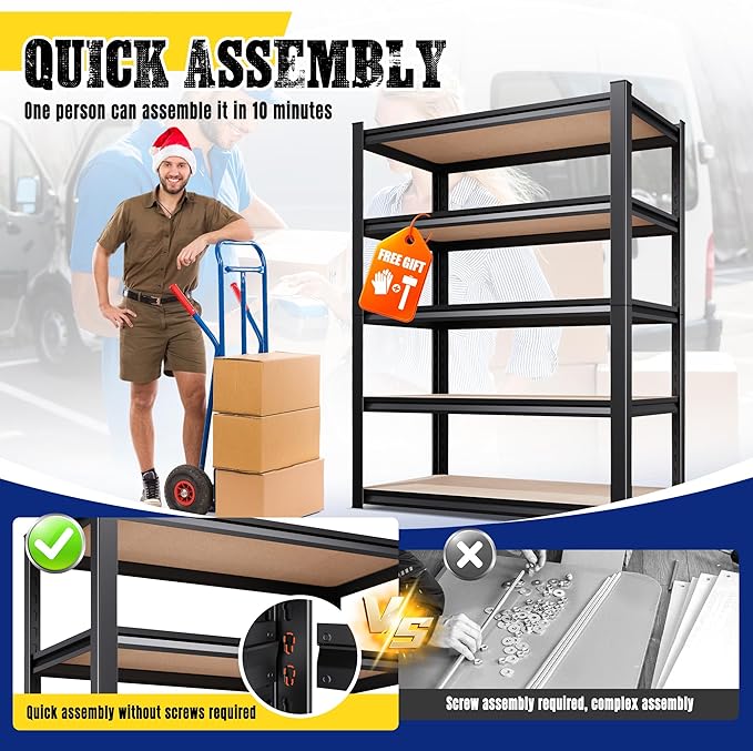 33"Hx35"Wx16"D Garage Shelving,3 Tier Garage Storage Shelves,Adjustable Heavy Duty Metal Shelving Units and Storage Large Rack,Utility Steel Shelf For Shop Warehouse Industrial Pantry Basement
