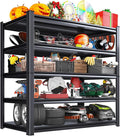 Garage Storage Shelves 5-Tier,Garage Storage System Shelves Adjustable,Storage Shelving for Basement,Pantry,Kitchen,Warehouse (1, 72" H x 59" W x 19.6" D)