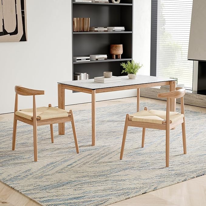 Soohow Dining Chairs Set of 2, Mid Century Modern Kitchen & Dining Room Chairs for Dining Room,Dining Table Chairs with Solid Wood Legs