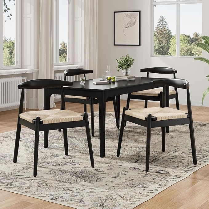 Soohow Dining Chairs Set of 2, Mid Century Modern Kitchen & Dining Room Chairs for Dining Room,Dining Table Chairs with Solid Wood Legs