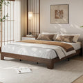 GarveeHome California King Size Platform Bed Frame, Minimalist Wood Bed Frame No Headboard Needed, Sturdy Low Profile Bed with Natural Wood Grain, Noise-Free & Easy Assembly