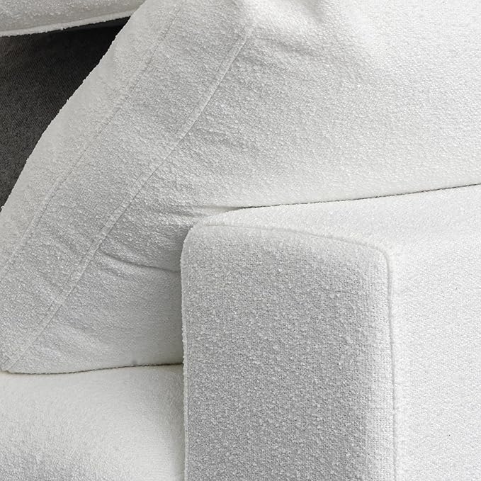 Cloud Modular Sectional Sofa with Storage Ottoman,120.45" L Shaped Couch for Living Room,Down Filled Convertible Couch Deep Seat for Office Apartment,Covers Washable&Replaceable,White