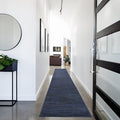Nourison Home Nourison Essentials Midnight Blue 2'2" x 20' Area Rug - Easy Clean, Non Shedding, Bed Room, Living Room, Dining Room, Kitchen (20' Runner)