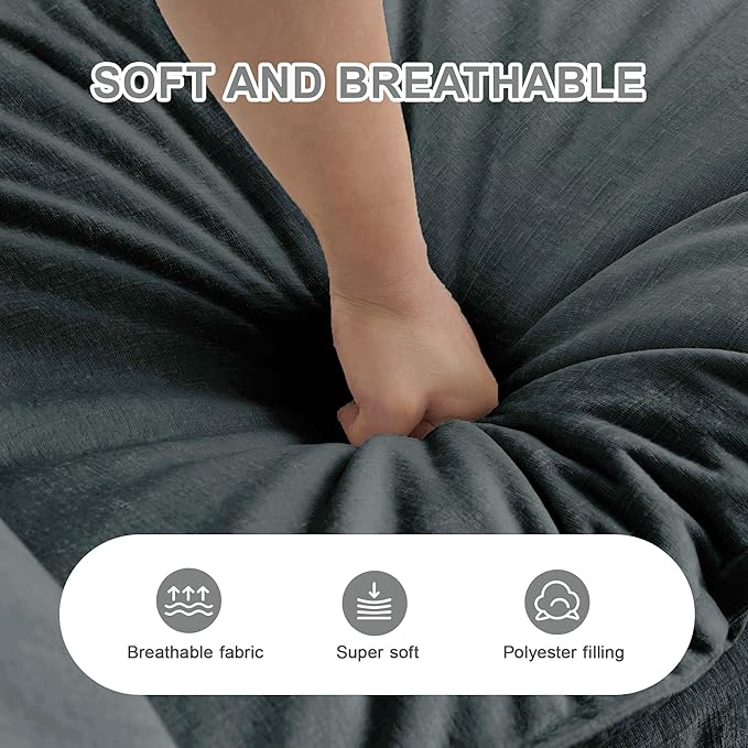 Modular Sectional Sofa, 76.7 Inch I-Shaped Cloud Sofa with Deep Seat Comfortable Chenille Sofa with Cushion Double Sectional Sofa for Living Room Apartment,Gray