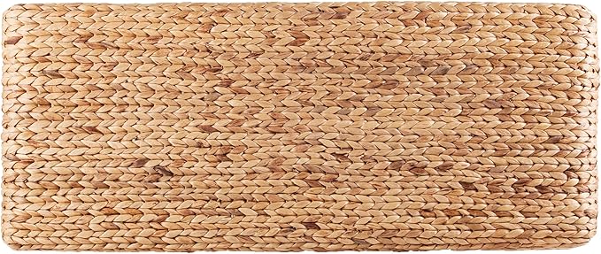 SEI Furniture Woven Coffee Table Bench, White