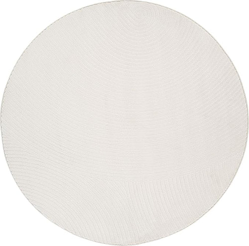 Abani Cream Area Rug for Living Room, Bedroom- Zen Reiki Pattern- 6' Round -Durable & Easy to Clean