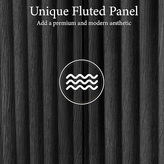 Brafab 67" Fluted Armoire Wardrobe Closet Set of 2 with Drawers and Doors, Wooden Wardrobe Cabinet with Adjustable Shelves, Modern Storage for Clothes, Coats for Bedroom,Black(2 pcs)