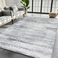 Srugn Washable Rugs 5x7 Area Rugs for Living Room,Rugs for Bedroom,Large Carpets,Ultra Soft Faux Wool Retro Dining Room Rug,Non Slip&Non-Shedding Low Pile Vintage Print Rug for Home Office-Grey Cream